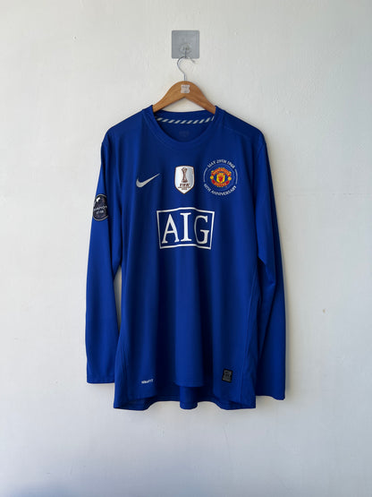 (XL) Manchester United 2008-09 Third Long Sleeve Shirt Ronaldo #7