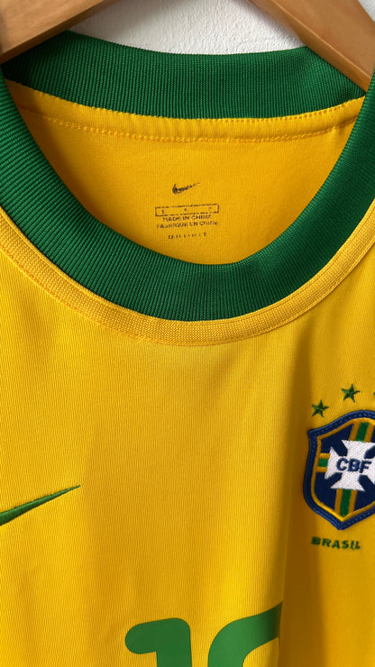 Brazil 2000 Home Shirt Ronaldinho #10 (S)