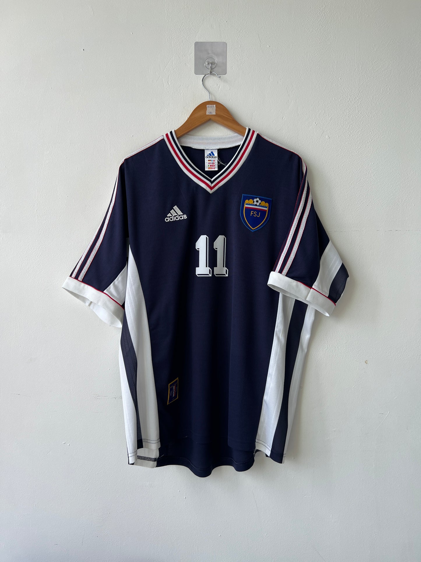(L fits XL) Yugoslavia 1998-99 Home Shirt Mihajlovic #11