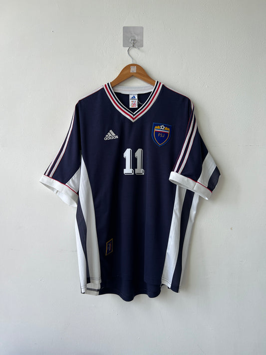 (L fits XL) Yugoslavia 1998-99 Home Shirt Mihajlovic #11