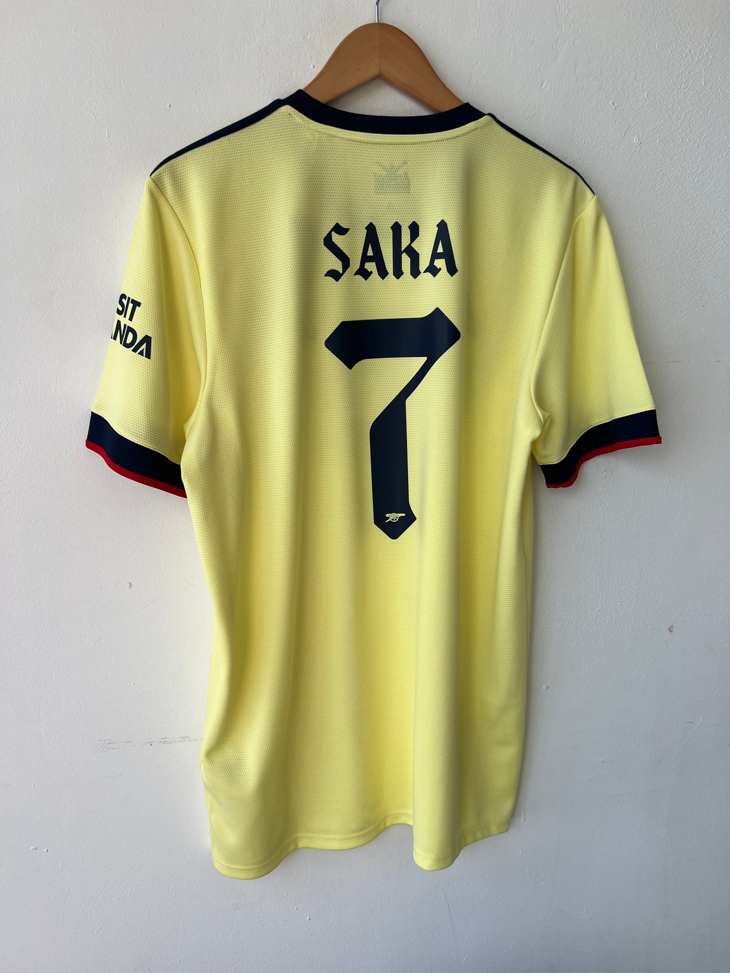 (L) Arsenal 2021-22 Away Shirt Saka #7 (NEW)