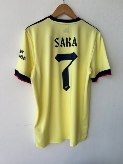 (L) Arsenal 2021-22 Away Shirt Saka #7 (NEW)