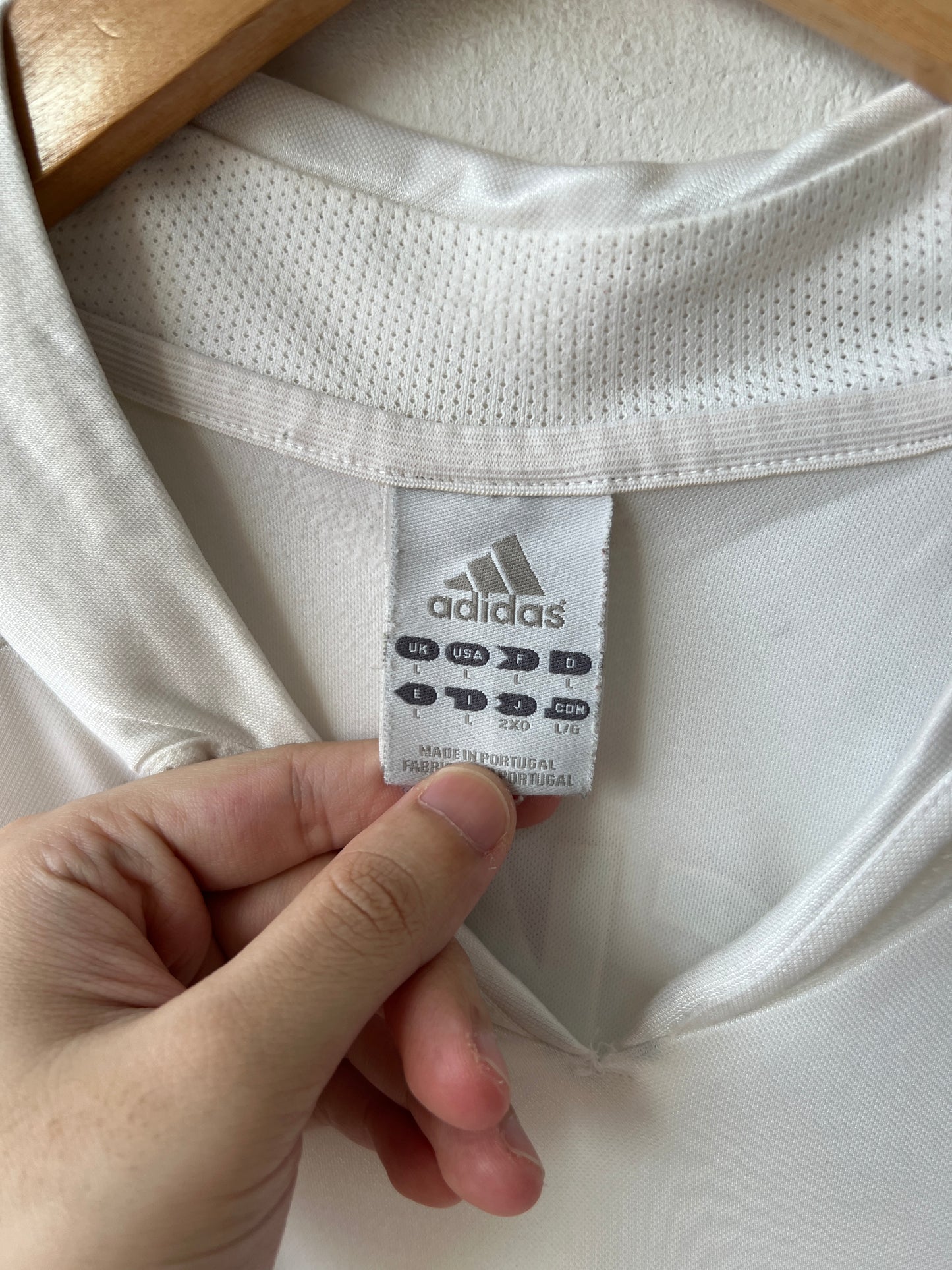 (L) Real Madrid 2004-05 Home Long Sleeve Shirt Beckham #23