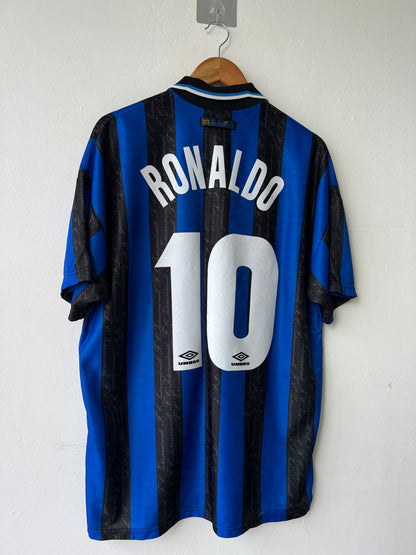 (XL) Inter Milan 1997-98 Home Shirt Ronaldo #10