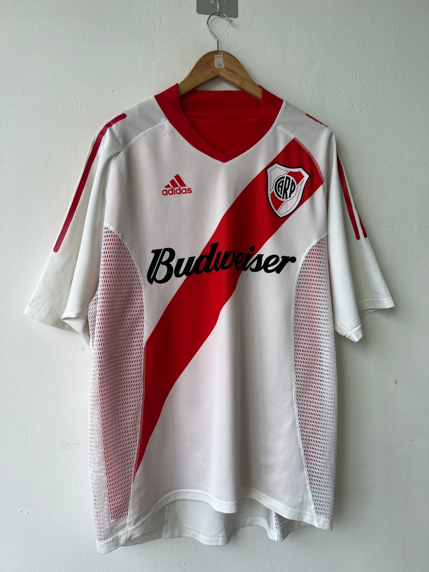 (XL) River Plate 2002-04 Home Player Version Shirt