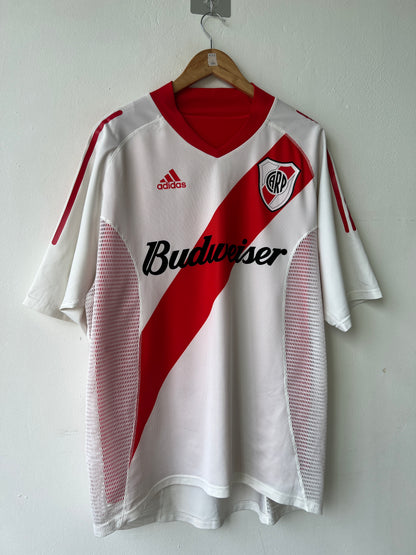 (XL) River Plate 2002-04 Home Player Version Shirt