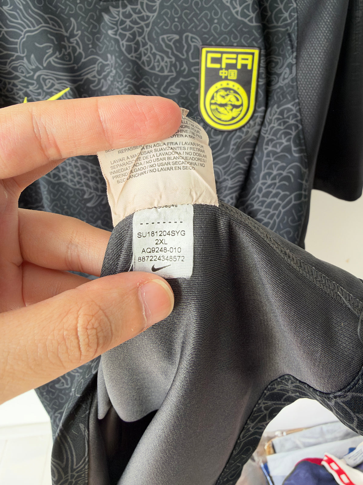 (XXL) China 2018 Away Shirt (Banned)