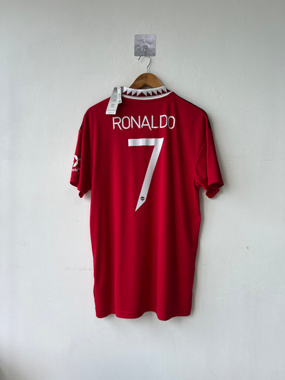 (L) Manchester United 2022-23 Home Shirt Ronaldo #7 (NEW)