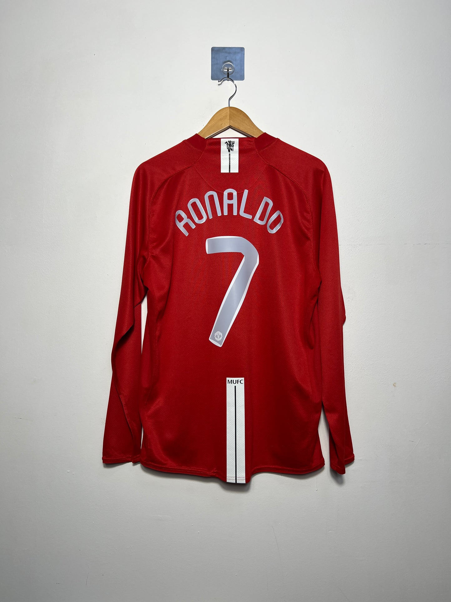 (L) Manchester United 2007-09 Home Long Sleeve Shirt Ronaldo #7
