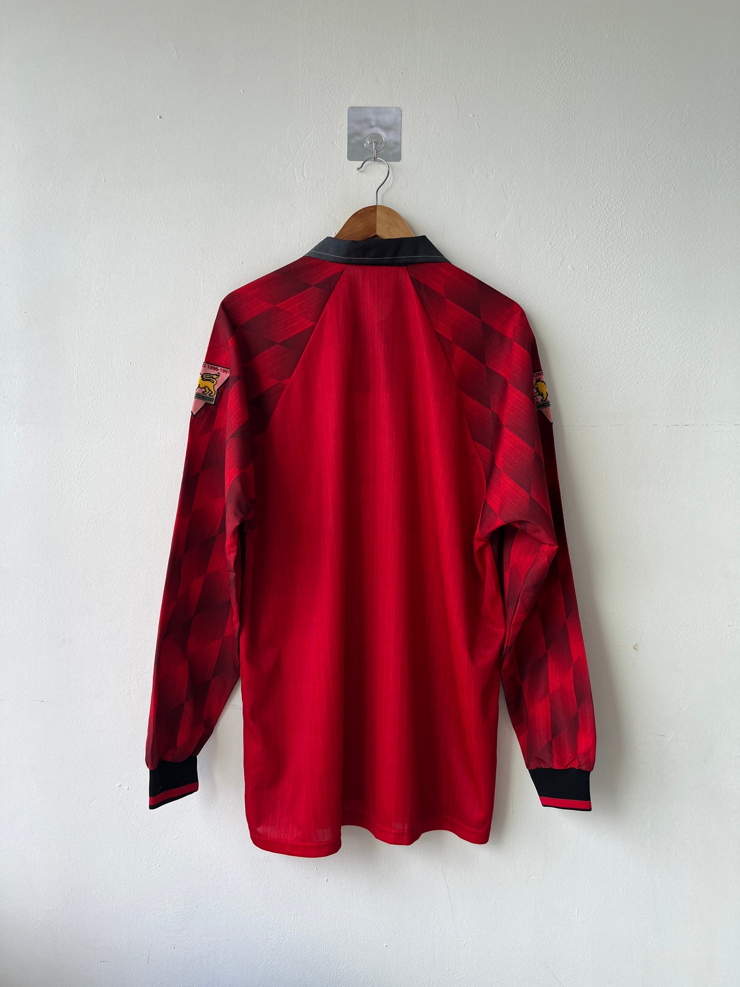 (XL) Manchester United 1996-98 Home Long Sleeve Shirt