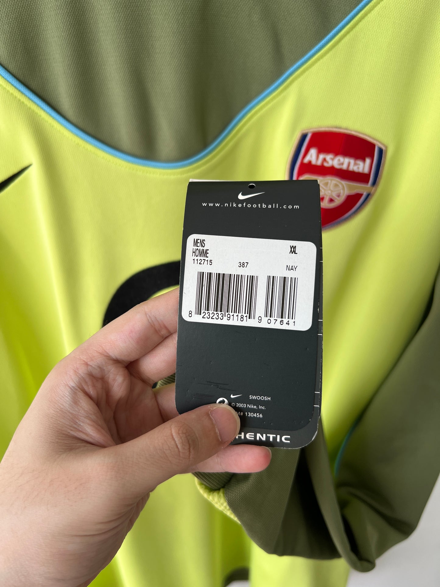 (XXL) Arsenal 2003-04 Goalkeeper Shirt Lehmann #1 (NEW)