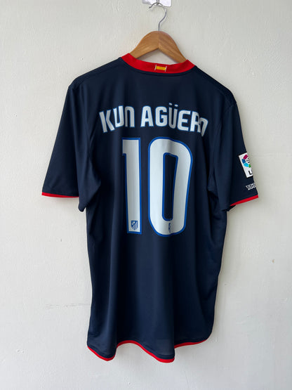 (L) Atletico Madrid 2008-09 Away Shirt Kun Aguero #10