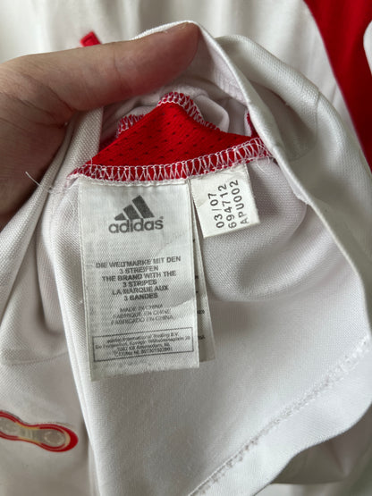 (M fits L) Liverpool 2007-08 Away Long Sleeve Shirt Alonso #14