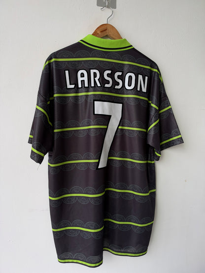 (XL) Celtic 1998-99 Away Shirt Larsson #7