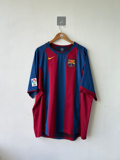 (XXL) Barcelona 2004-05 Home Shirt Ronaldinho #10