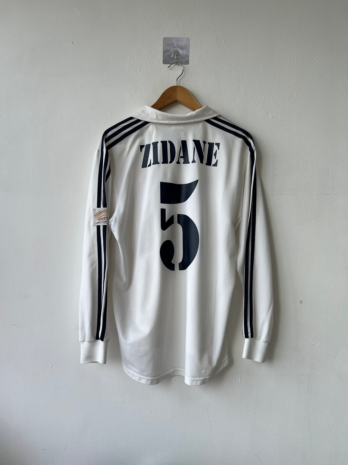 (L) Real Madrid 2002-03 Home Long Sleeve Shirt Zidane #5