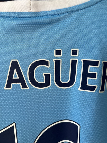 (M) Manchester City 2013-14 Home Shirt Kun Aguero #10