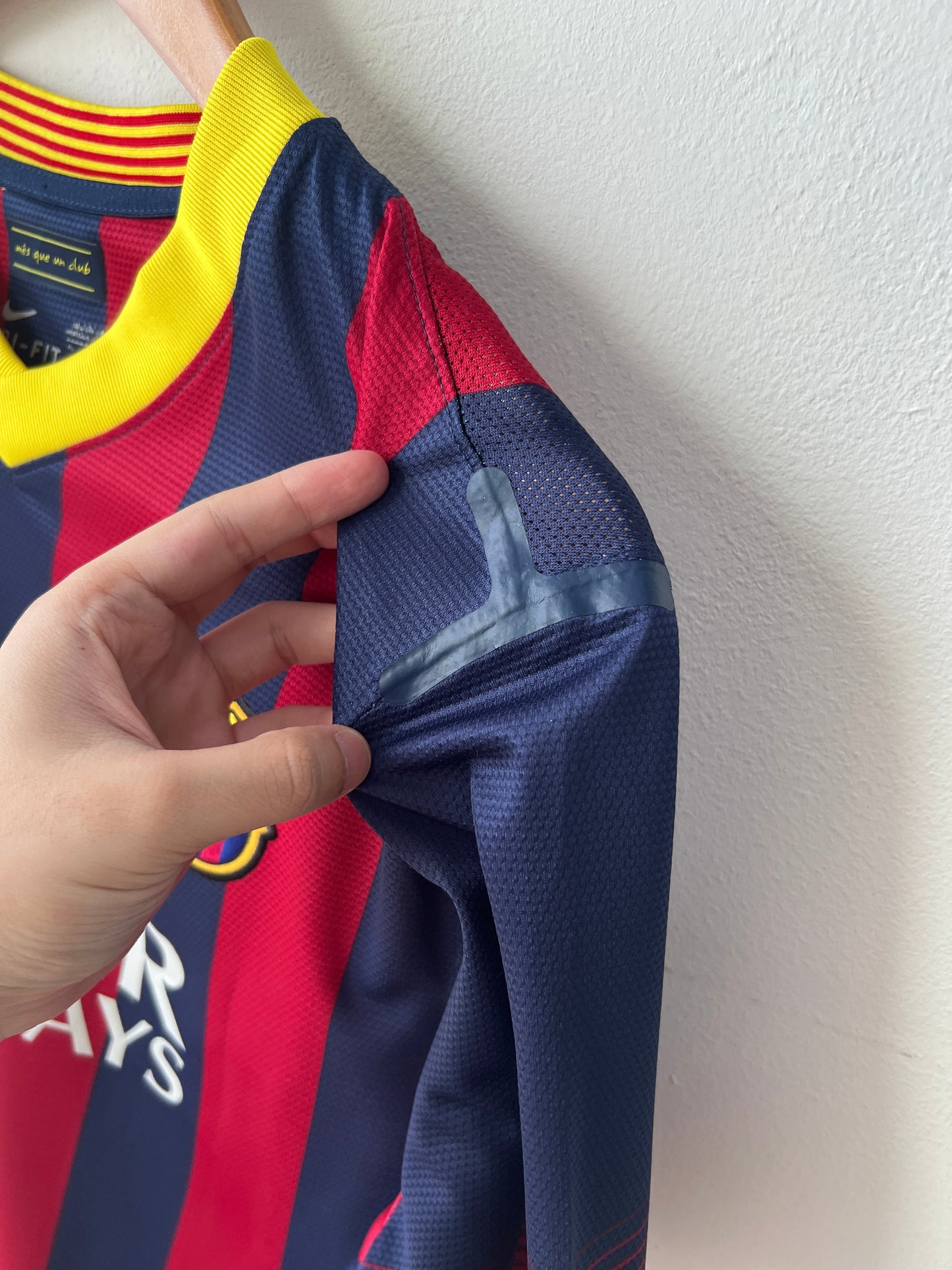(XL) Barcelona 2013-14 Home Player Version Shirt Messi #10