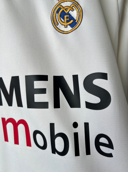 (M) Real Madrid 2003-04 Home Long Sleeve Shirt Zidane #5