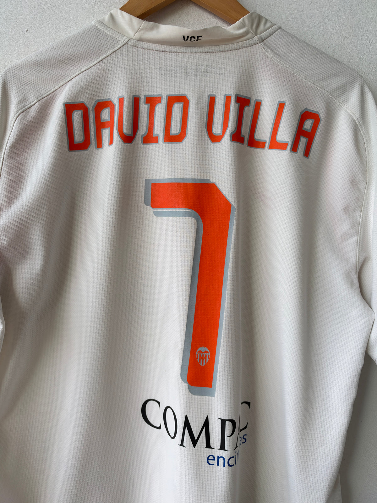 (XL) Valencia 2008-09 Home Shirt David Villa #7