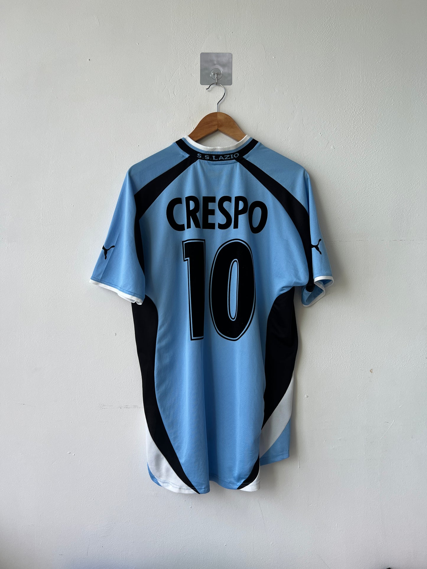 (L) Lazio 2000-01 Home Shirt Crespo #10