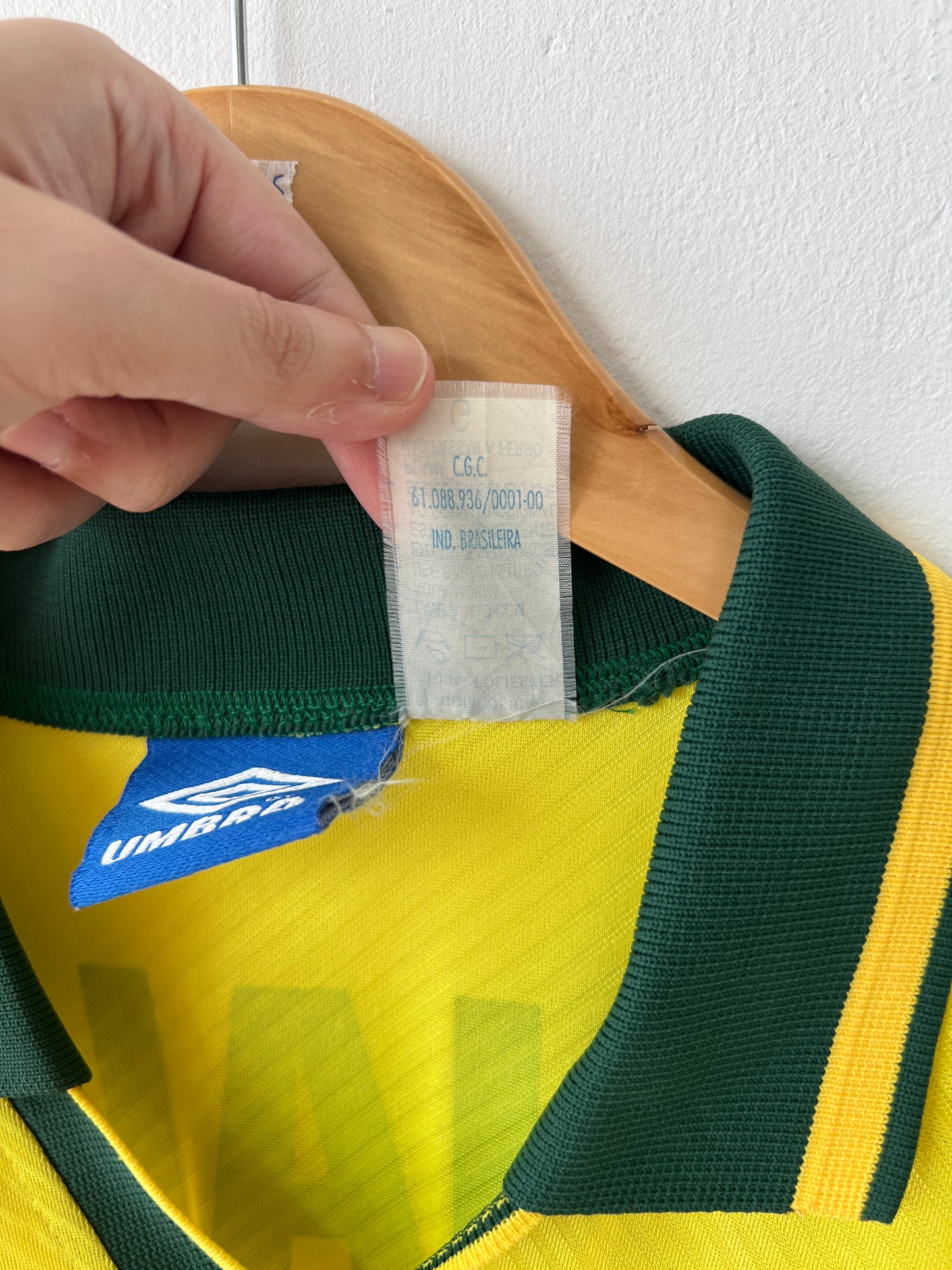(L) Brazil 1994-96 Home Shirt Ronaldo #20