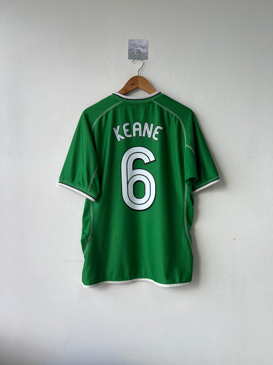 (L) Ireland 2002-03 Home Shirt Keane #6
