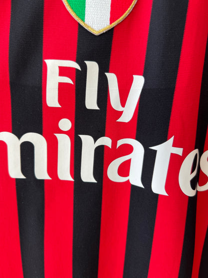 (M) AC Milan 2011-12 Home Long Sleeve Shirt Ibrahimovic #11