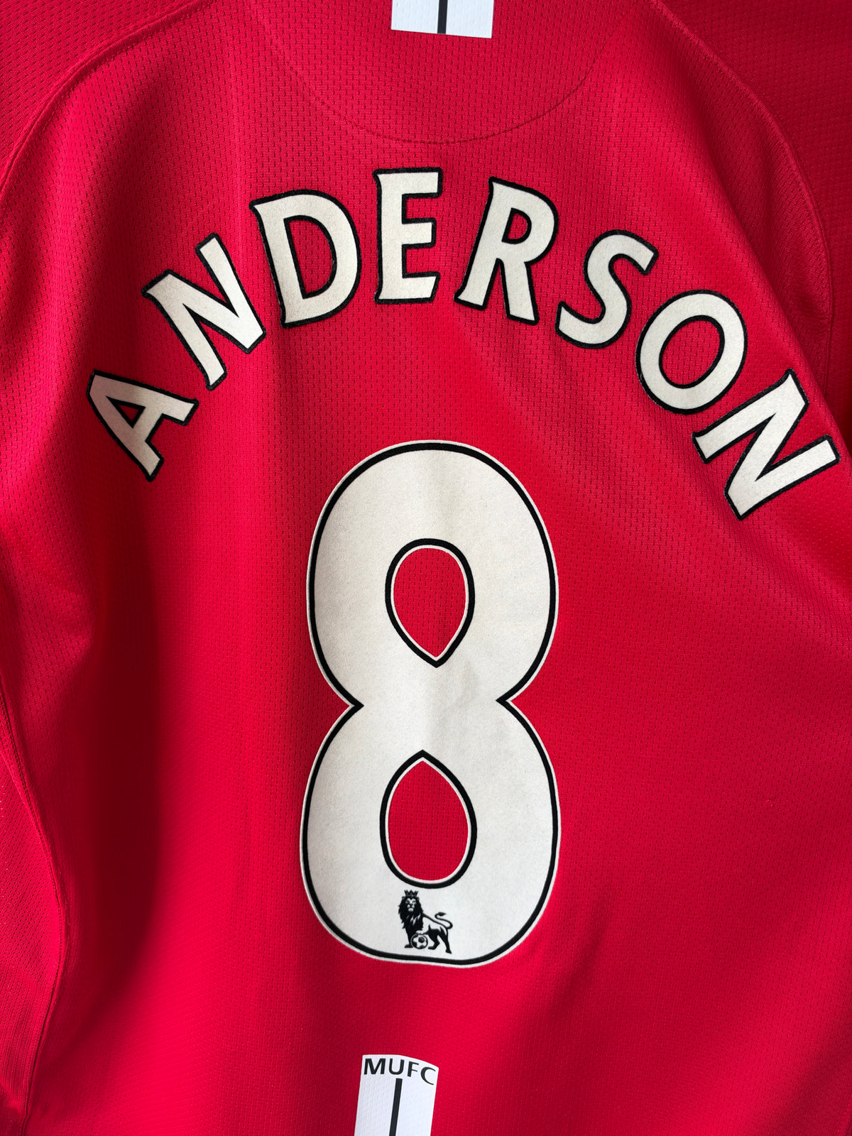 (L) Manchester United 2007-09 Home Shirt Anderson #8