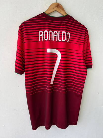 (L) Portugal 2014-15 Home Shirt Ronaldo #7