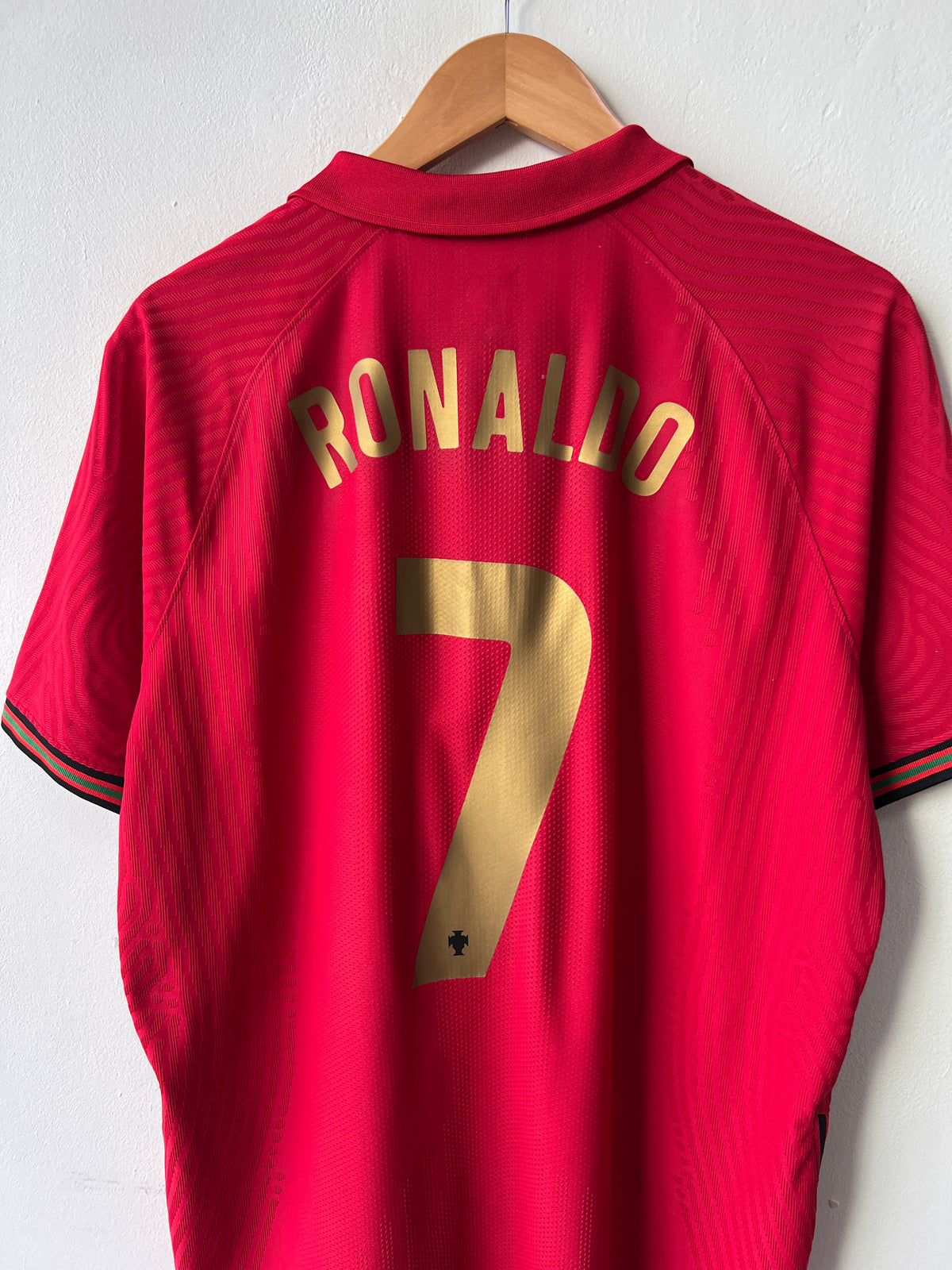 (XL) Portugal 2020-21 Home Player Version Shirt Ronaldo #7