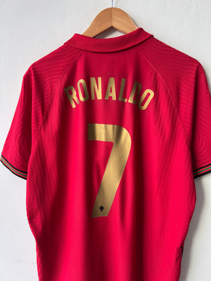 (XL) Portugal 2020-21 Home Player Version Shirt Ronaldo #7