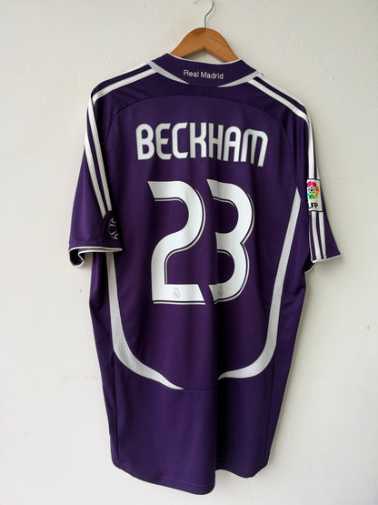 (XL) Real Madrid 2006-07 Third Shirt Beckham #23