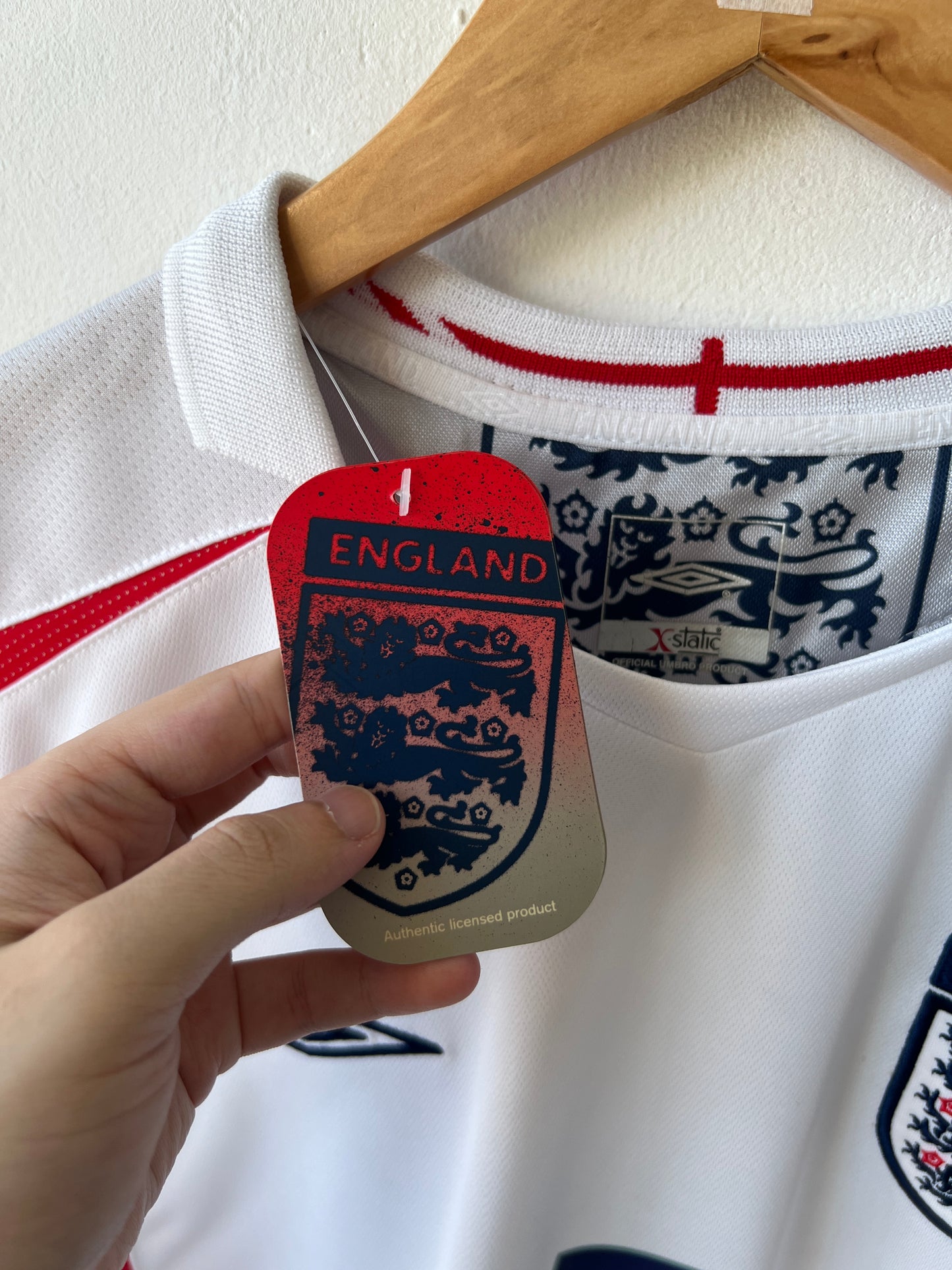 (L) England 2005-07 Home Shirt Beckham #7 (NEW)