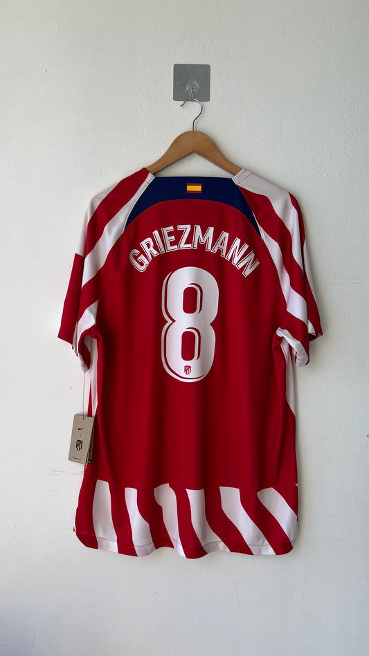 Atletico Madrid 2022-23 Home Shirt Griezmann #8 (XL) (Brand New)