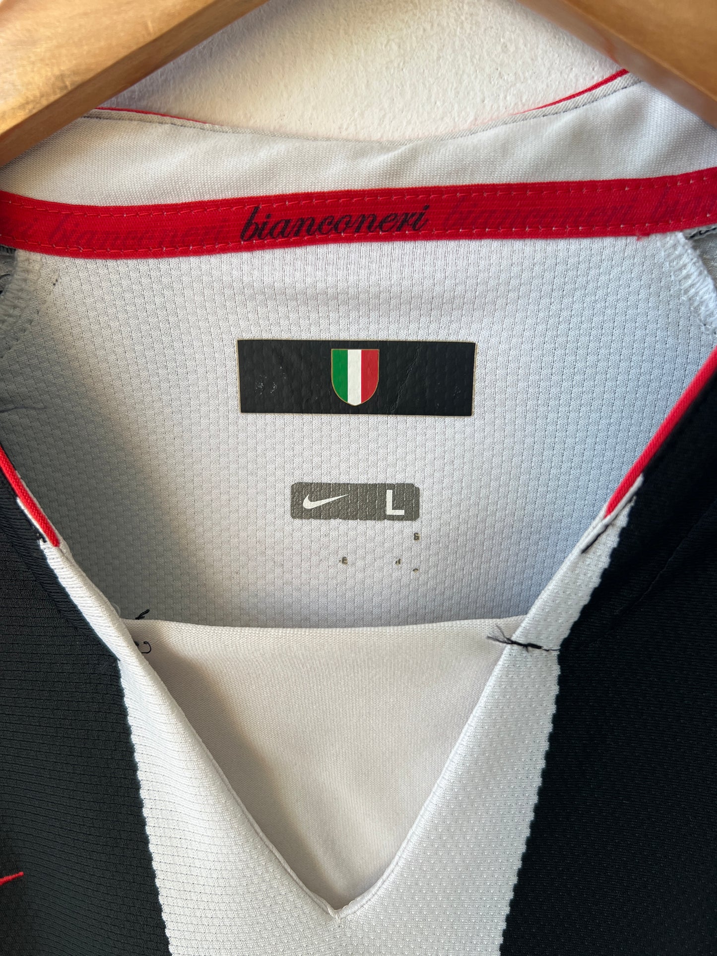 (L) Juventus 2007-08 Home Long Sleeve Shirt Del Piero #10