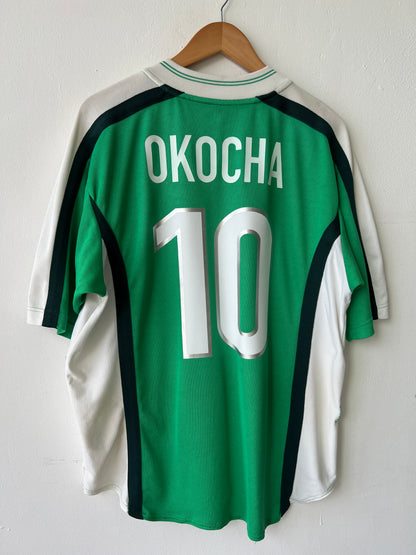 (L) Nigeria 1998-00 Home Shirt Okocha #10
