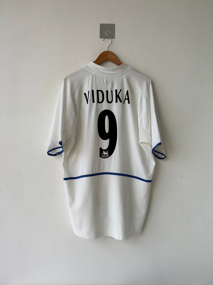 (XL) Leeds United 2002-03 Home Shirt Viduka #9