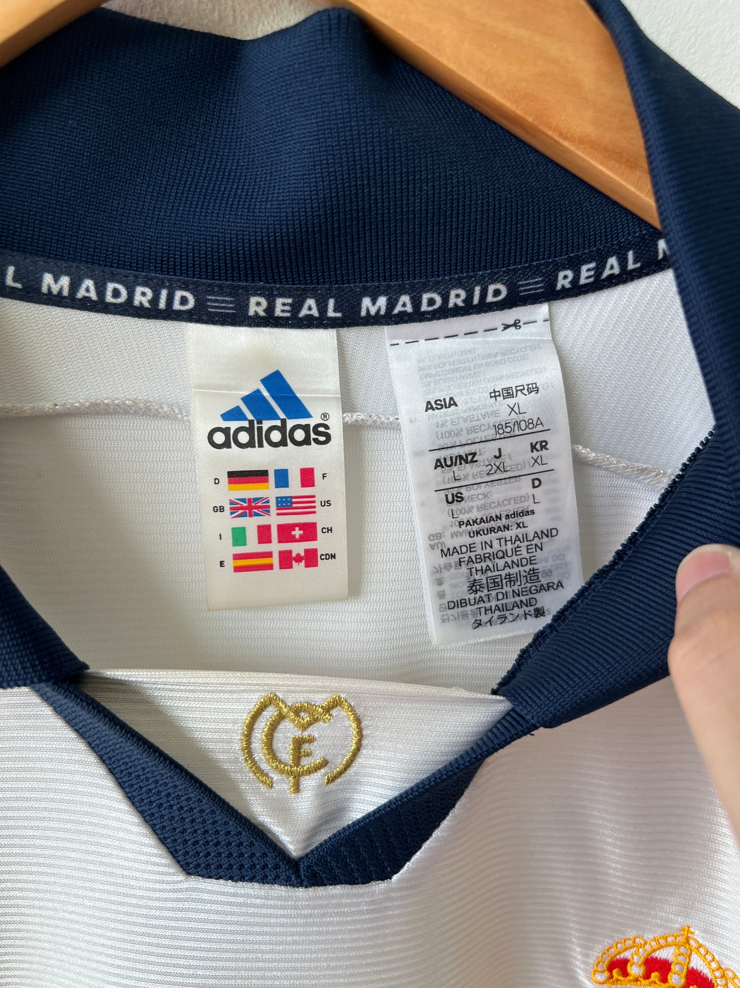 Real Madrid 1999-00 Reissue Home Shirt Raul #7