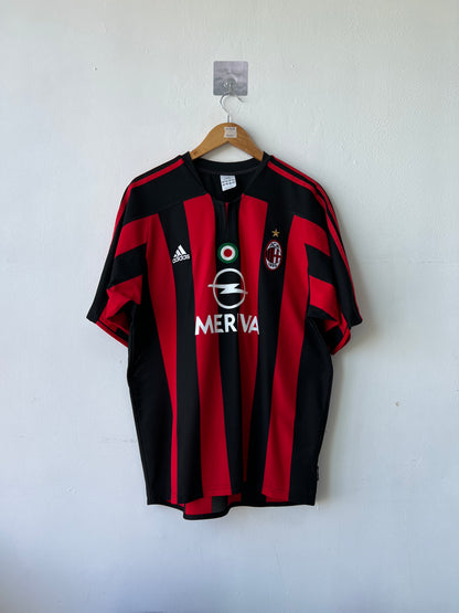 (L) AC Milan 2003-04 Home Shirt Maldini #3