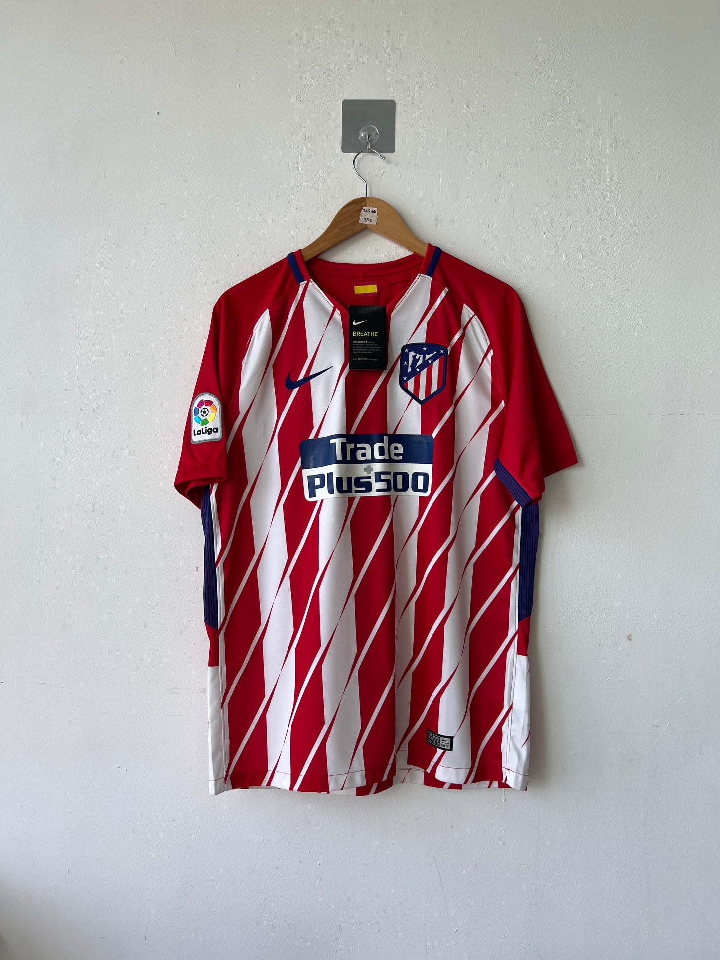 (L) Atletico Madrid 2017-18 Home Shirt Griezmann #7 (NEW)