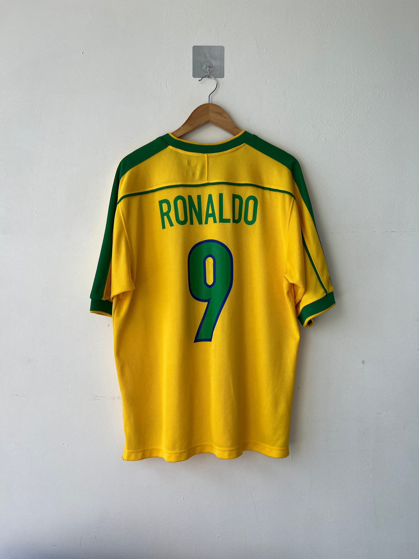 (L) Brazil 1998-00 Home Shirt Ronaldo #9