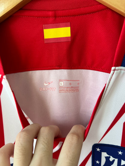 (L) Atletico Madrid 2017-18 Home Shirt Griezmann #7 (NEW)
