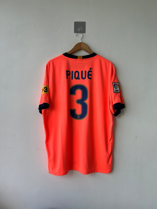 (XL) Barcelona 2009-11 Away Shirt Pique #3