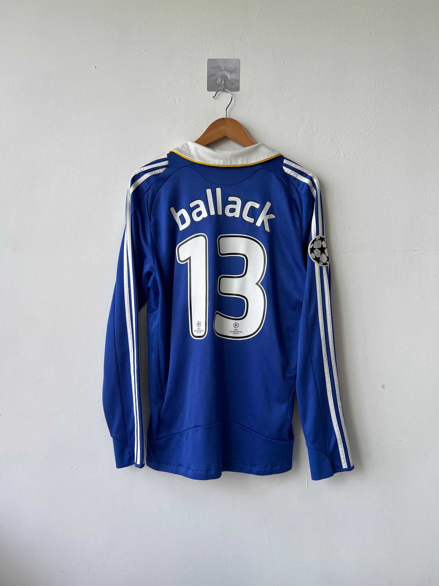 (M) Chelsea 2008-09 Home Long Sleeve Shirt Ballack #13