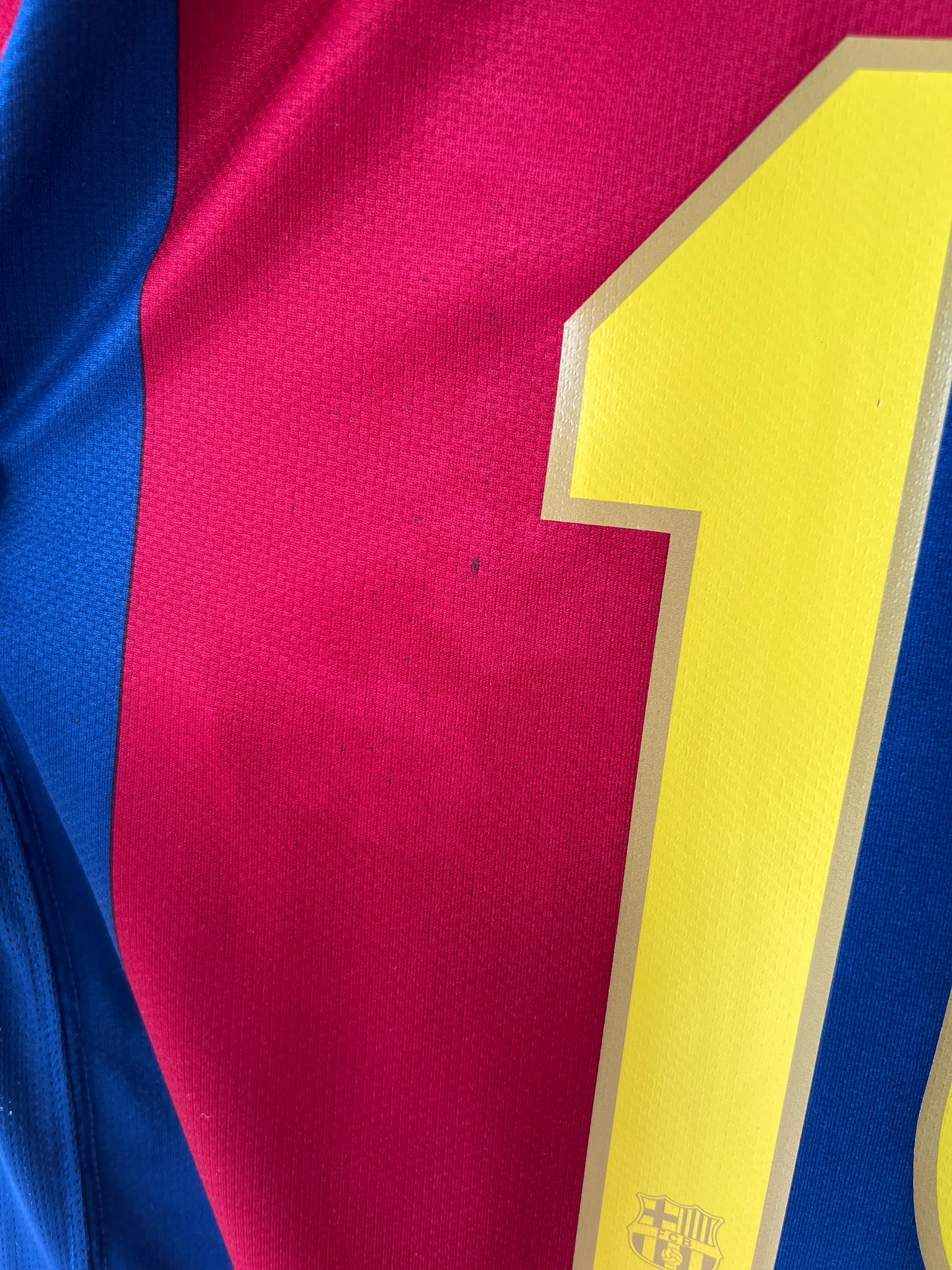 (L) Barcelona 2007-08 Home Shirt Ronaldinho #10