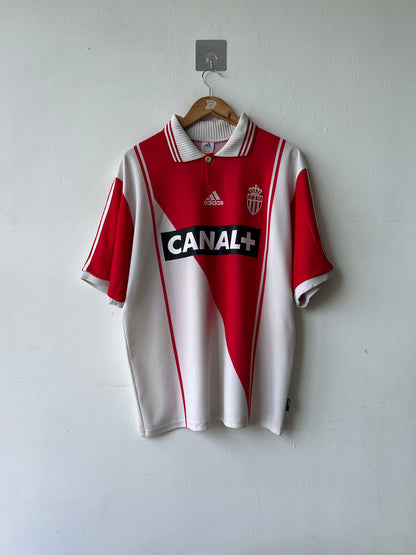 (XL) AS Monaco 1997-98 European Home Shirt Henry #12