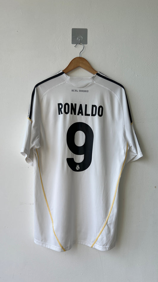 Real Madrid 2009-10 Home Shirt Ronaldo #9 (XL)