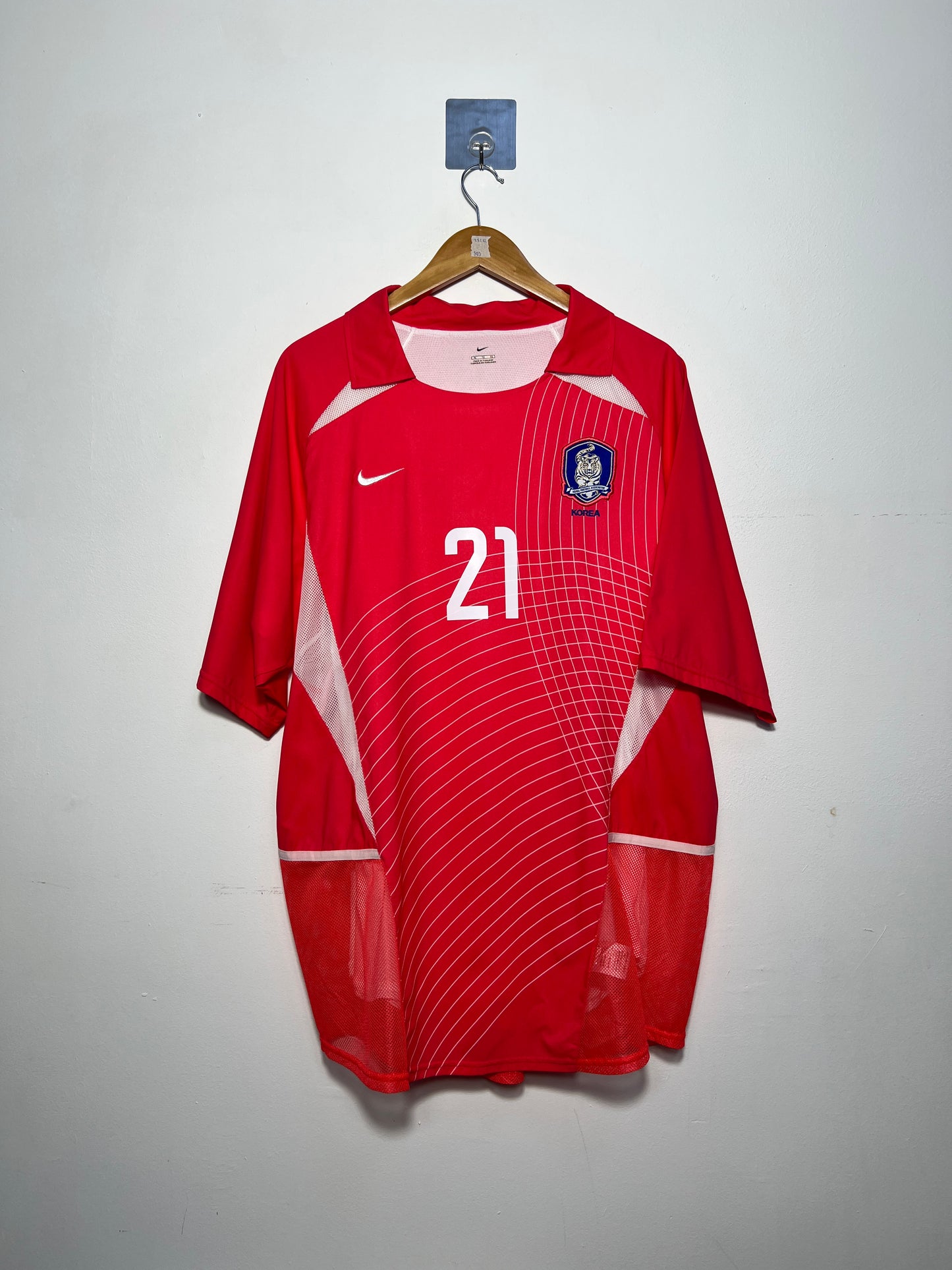 (XL) South Korea 2002-04 Home Player Version Shirt J. S Park #21