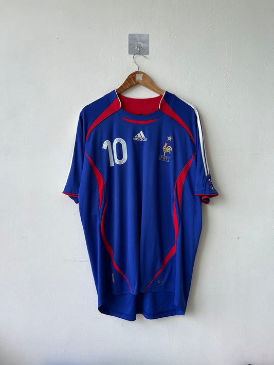 (XL) France 2006-07 Home Shirt Zidane #10